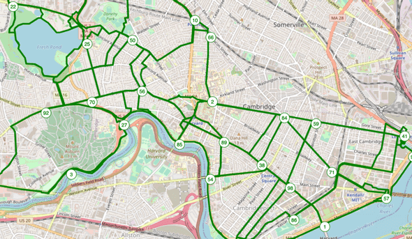 Cambridge, MA Proposed BikePoint network